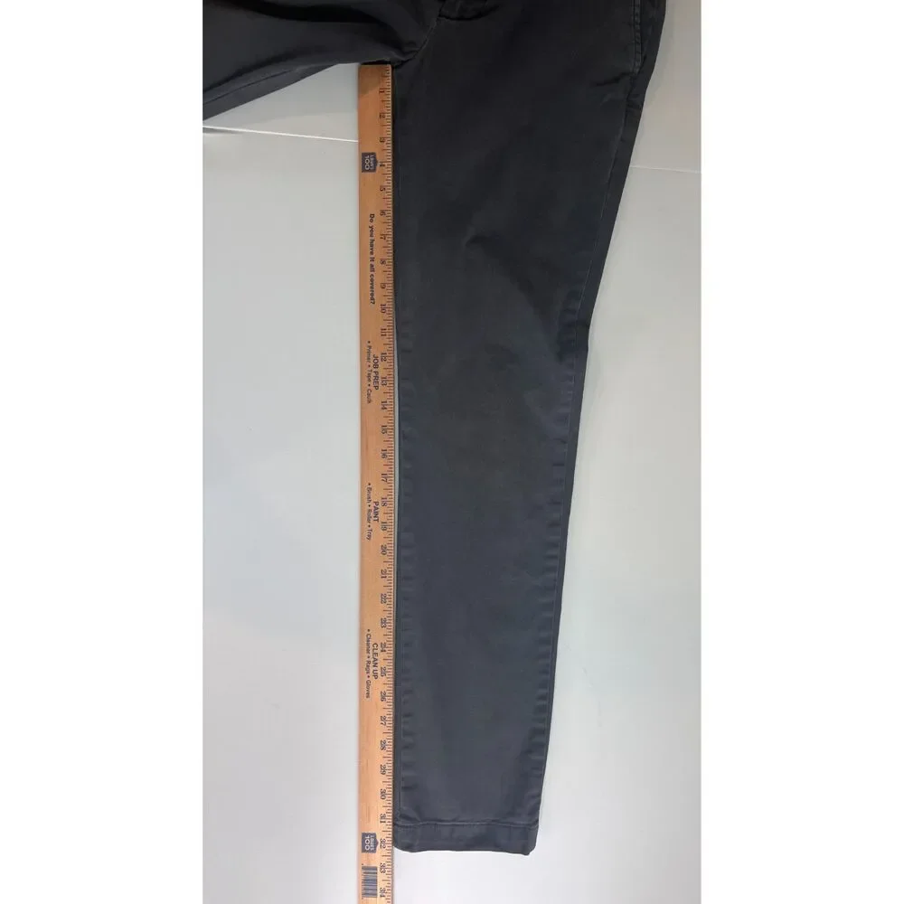 Banana Republic Men's Skinny Lived-In Chino Pants Flint Grey Size 32 x 34